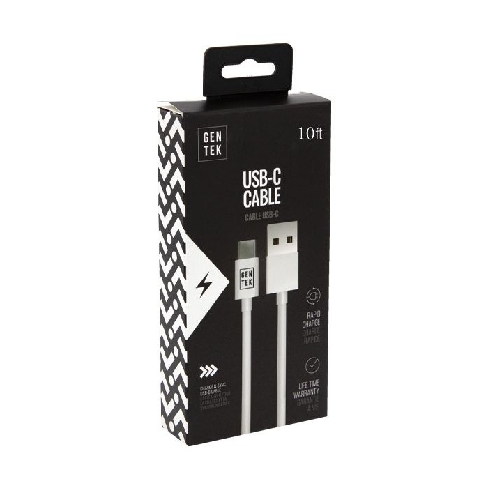 48 pieces Gen Tek Usb TypE-C Charging Cable - 10 Foot - Wires and Cables