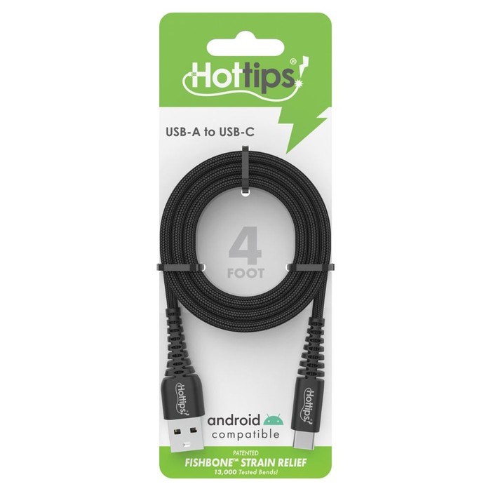 48 pieces Hottips UsB-A To UsB-C Charging & Sync Cable - 4 Foot - Wires and Cables