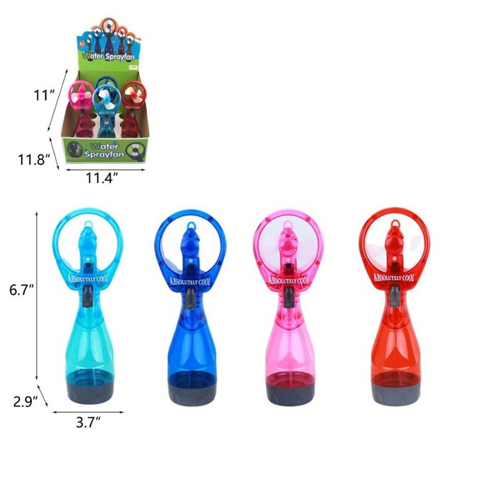Water Spray Fan W/ Batteries 4dis(12)