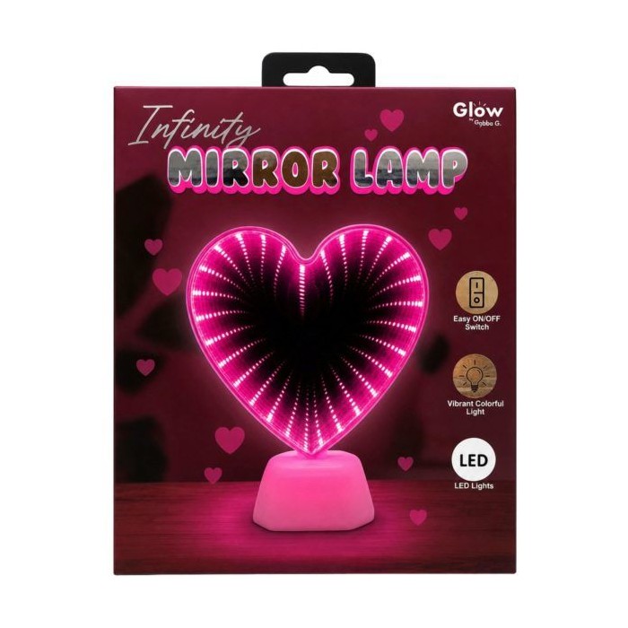 Heart Design Icon Mirror Infinity Light Lamp