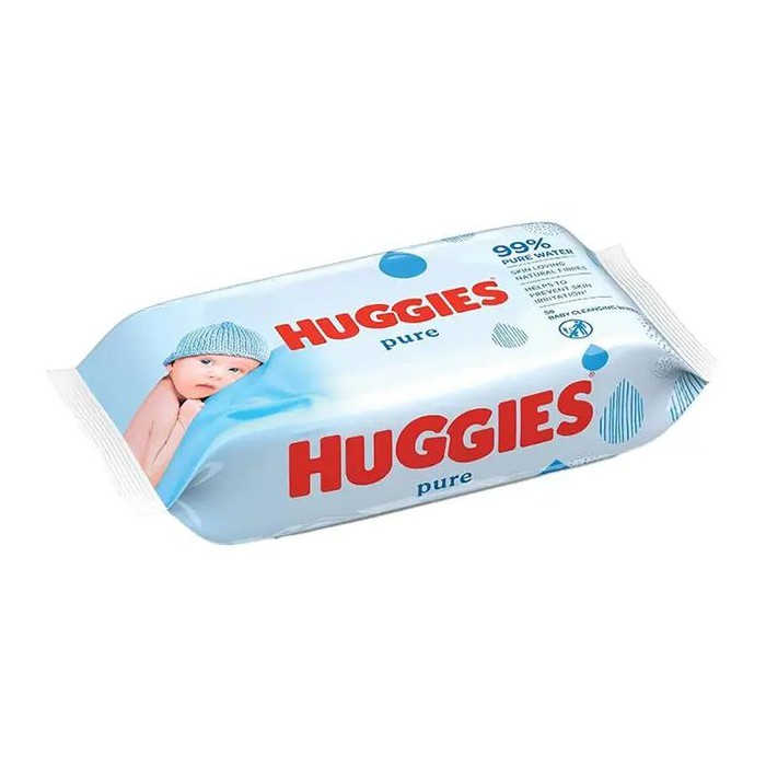 50 Pieces 56-Piece HUGGIES BABY WIPES PURE - Baby Beauty & Care Items