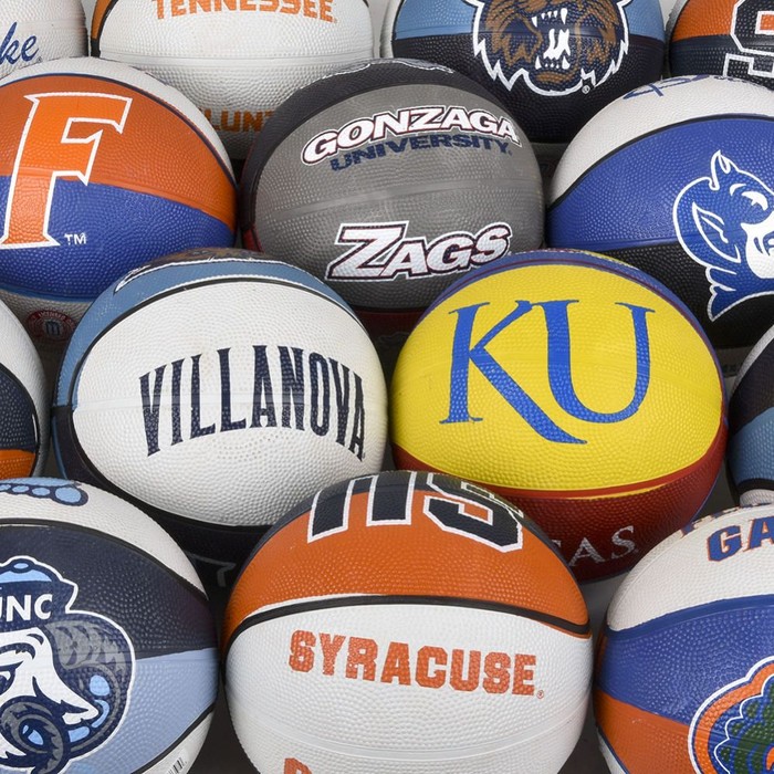 7inch Mini College Basketballs 50 Pcs