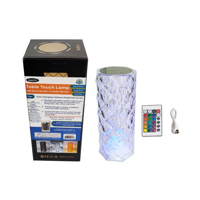 Usb Table Touch Lamp With Remote 3.5"