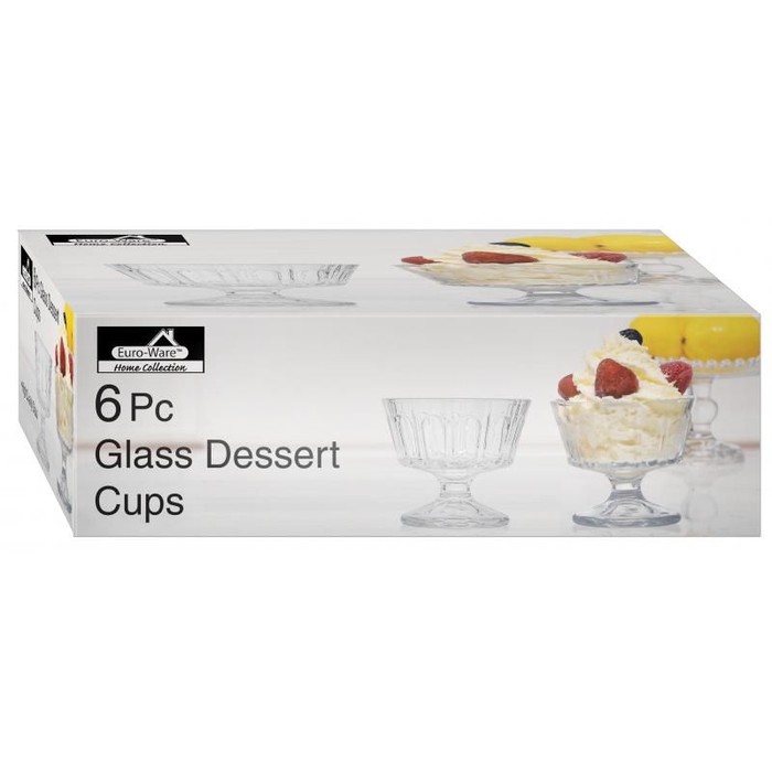 6pc Glass Dessert Cup Set