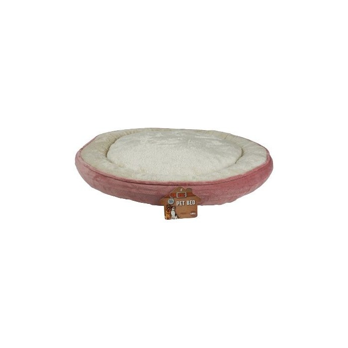 Bp Fleece Mauve Lg Pet Bed 27.5in Dia