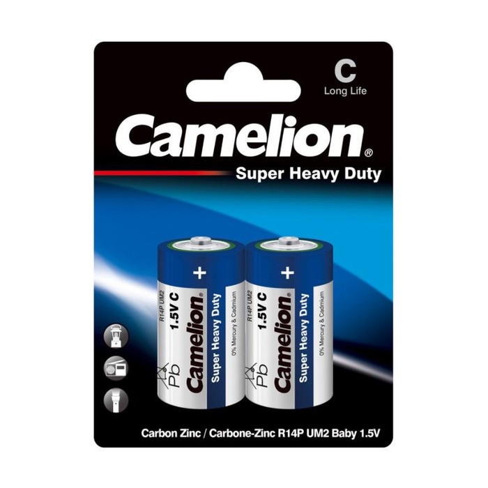 C Super Heavy Duty Batteries 2 ct