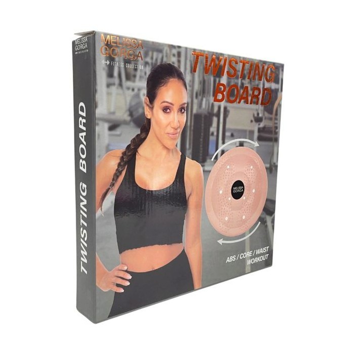 Fitness Collection Waist Core Workout Twisting Board With Protective Mat In Rose Gold