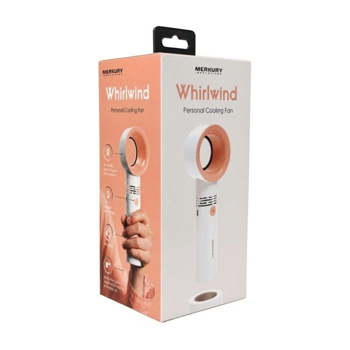 6 pieces Merkury Whirlwind Handheld Bladeless Fan In White - Electric Fans