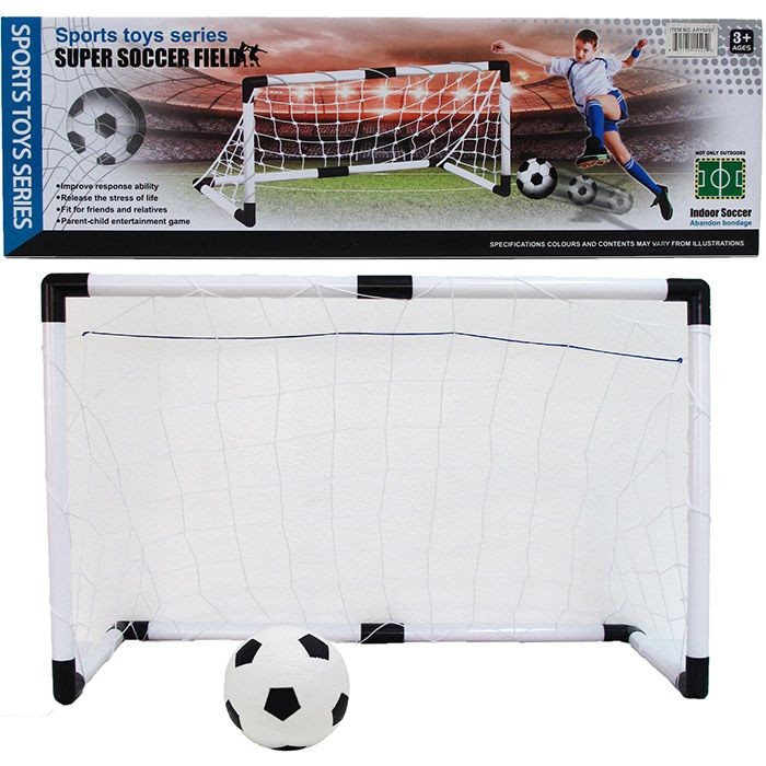 37.5l*24.5h In Soccer Set W/ 5.5-inch Ball In Color Box
