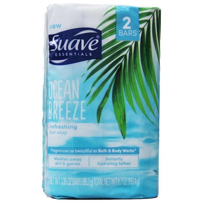 3.35oz 2-Piece Suave Bar Ocean Breeze