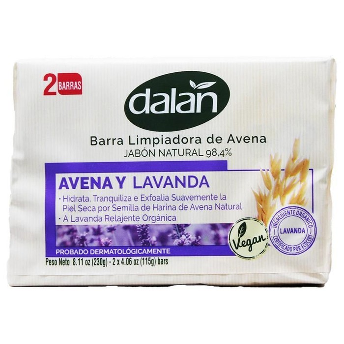 8.11oz 2-Piece Dalan Soap Oatmeal Lavender