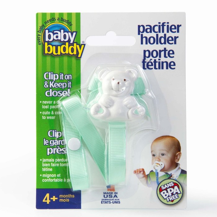 Bear Pacifier Holder - Mint