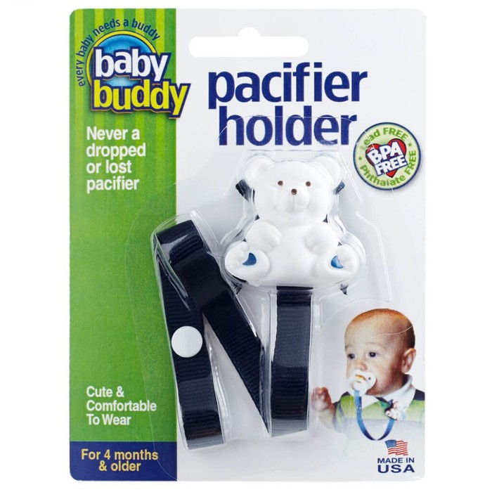 Bear Pacifier Holder - Navy