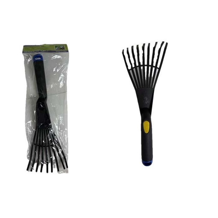 Black Handheld Leaf Rake
