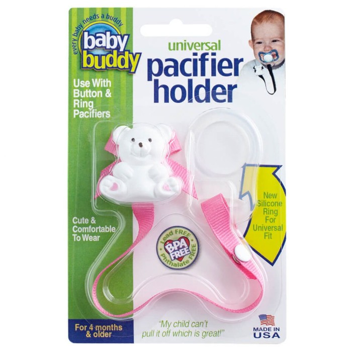 Universal Pacifier Holder - Pink