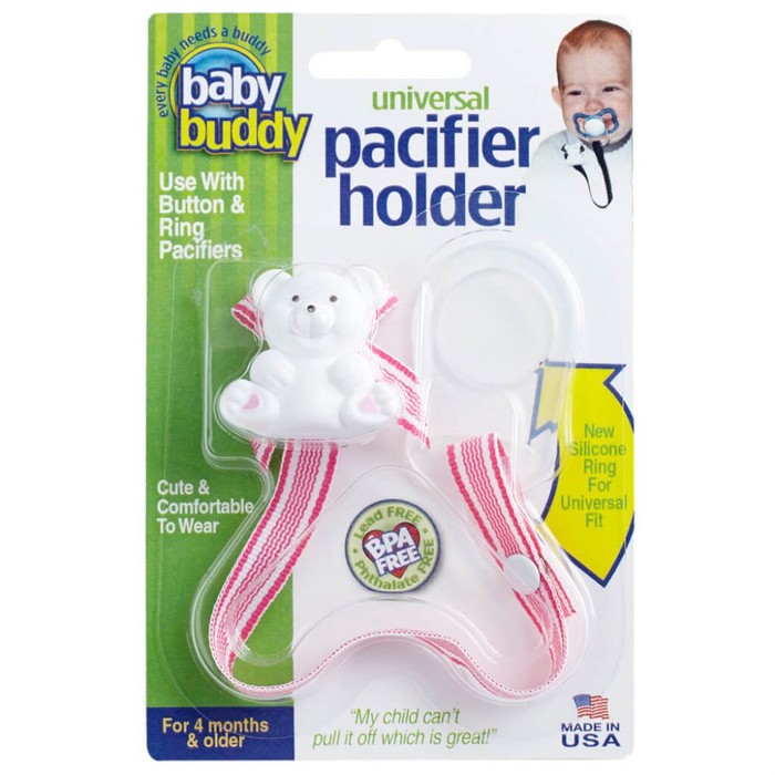 Universal Pacifier Holder Prints - Hot Pink Waves
