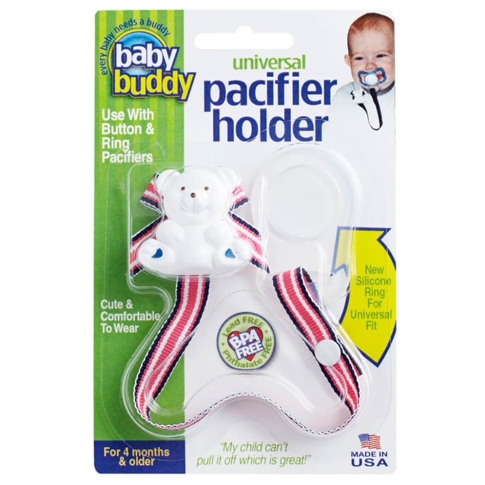 Universal Pacifier Holder Prints - Navy Geranium Surfboard
