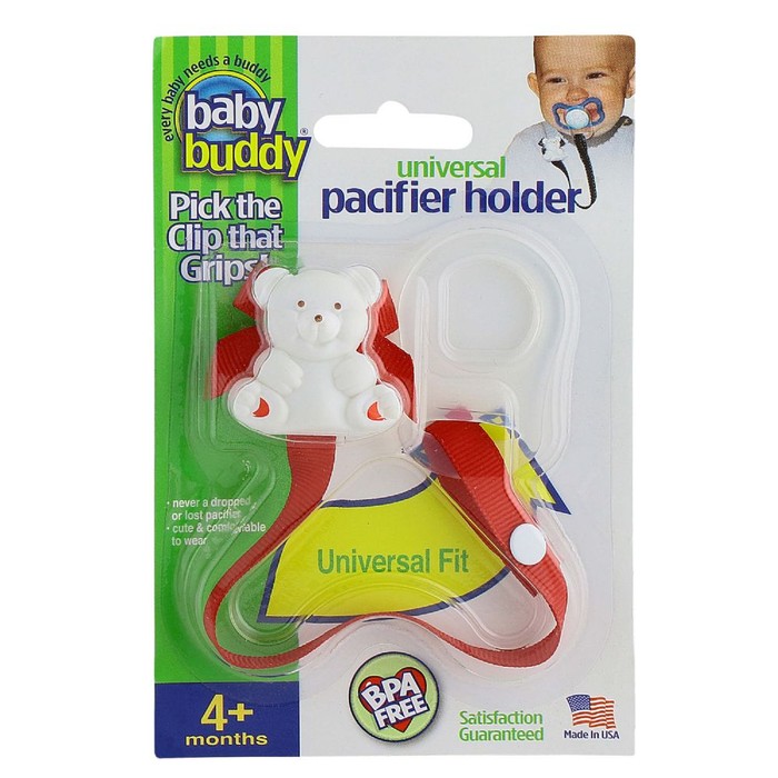 Universal Pacifier Holder - Red