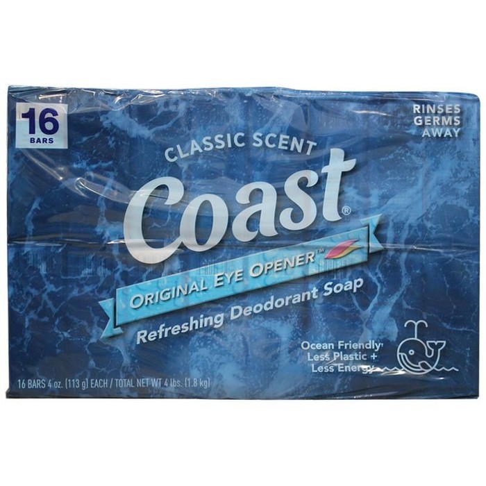 16Count 4oz Coast Bar Soap Classic Scent