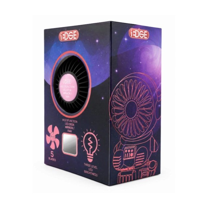8 pieces Black And Pink Usb Rechargeable Astronaut Desktop Fan - Electric Fans