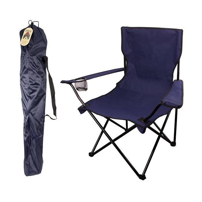 Folding Camping Chair Navy 50*50*80cm