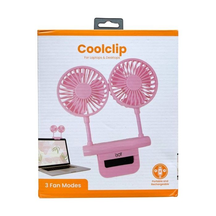 8 pieces Ijoy Cool Clip Pro Clip On Fan For Laptops And Computers In Pink - Electric Fans