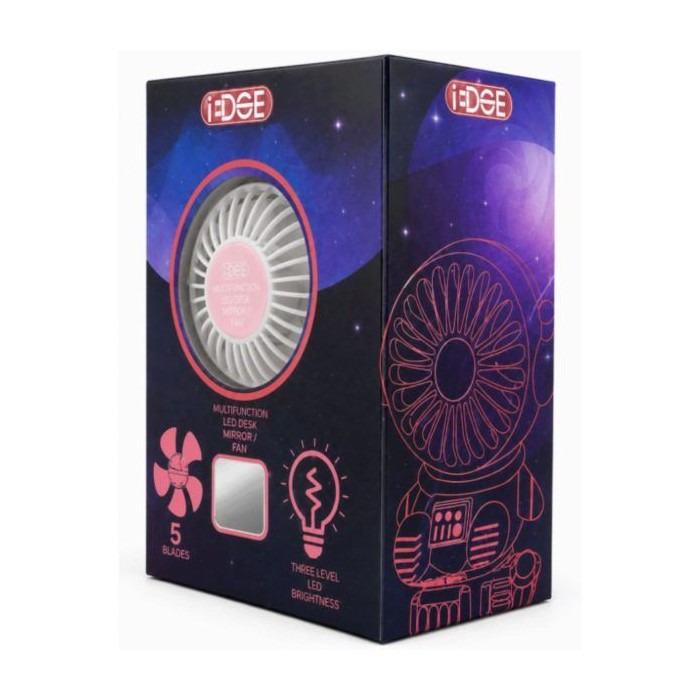 8 pieces White And Pink Usb Rechargeable Astronaut Desktop Fan - Electric Fans
