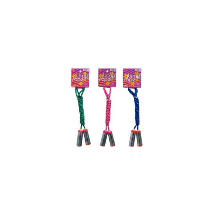 91.5" Skipping Jump Rope With Pegable Tag, 3 Assrt