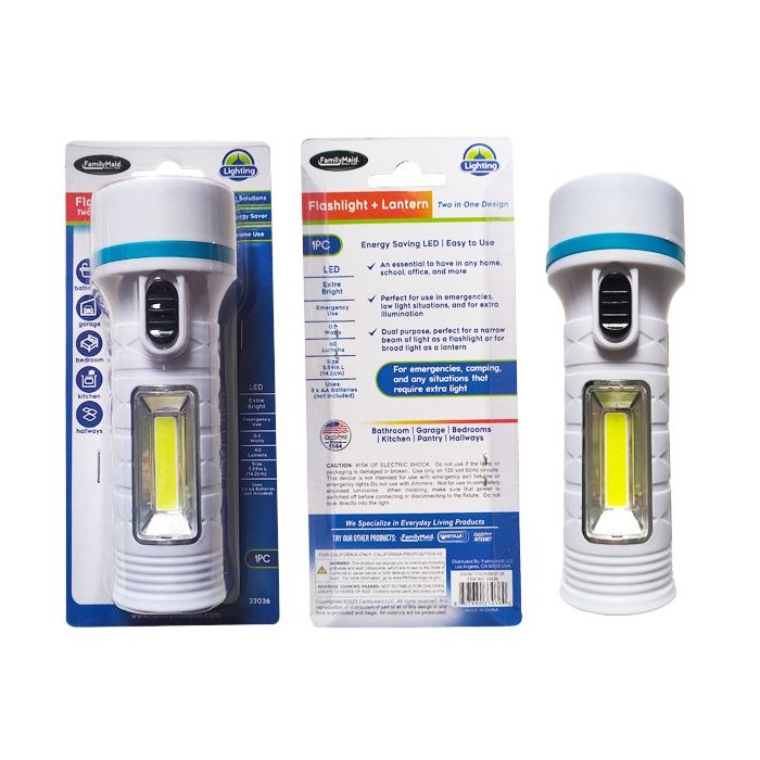 Flashlight With Lantern 3aaa Batteries