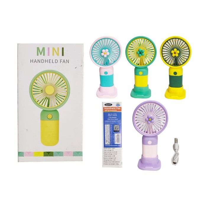 Flower Handheld Fan With Phone Stand