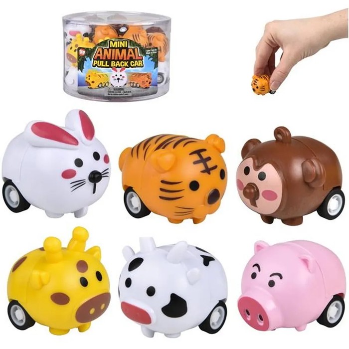 Animal Press & Go Kids Car Toy- Assorted
