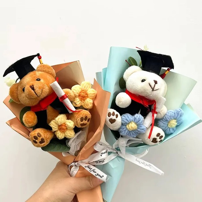 Artificial Bear Flowers Bouquet For Home Décor - Assorted