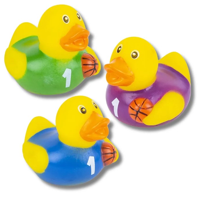 Basketball Rubber Duckies Kids Toy- Assorted