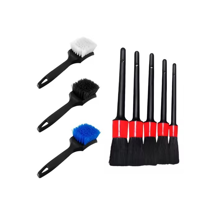 Car Wash Care Detailing Brush Set Cleaning Wheels Dashboards Vents Uses For Car Cleaning Brushes Car Accessories