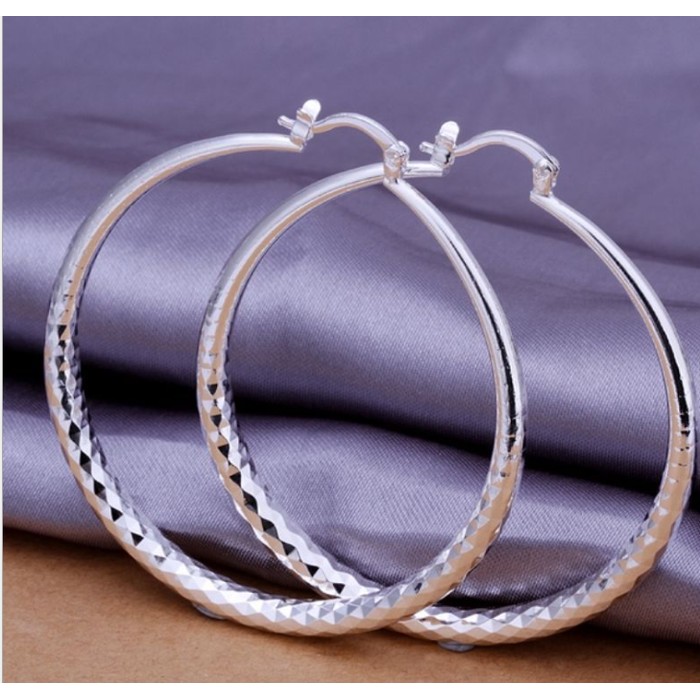 925 Silver Exaggerated Large Hoop Earrings Hoop Earrings