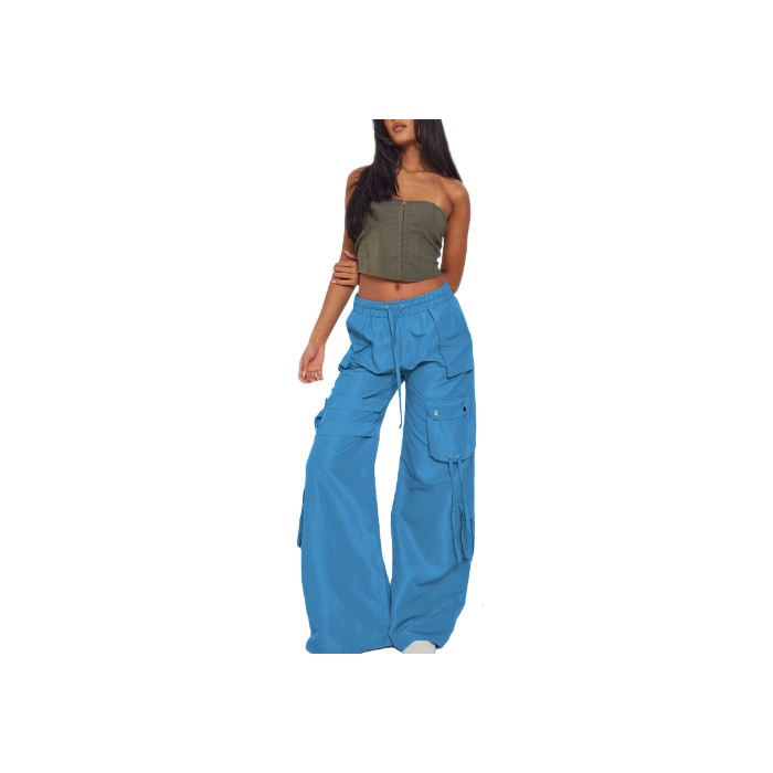 American Niche Retro Casual Pocket Horn Overalls