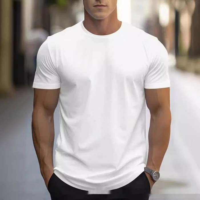 American T-shirt Printing Retro Short Sleeve Men
