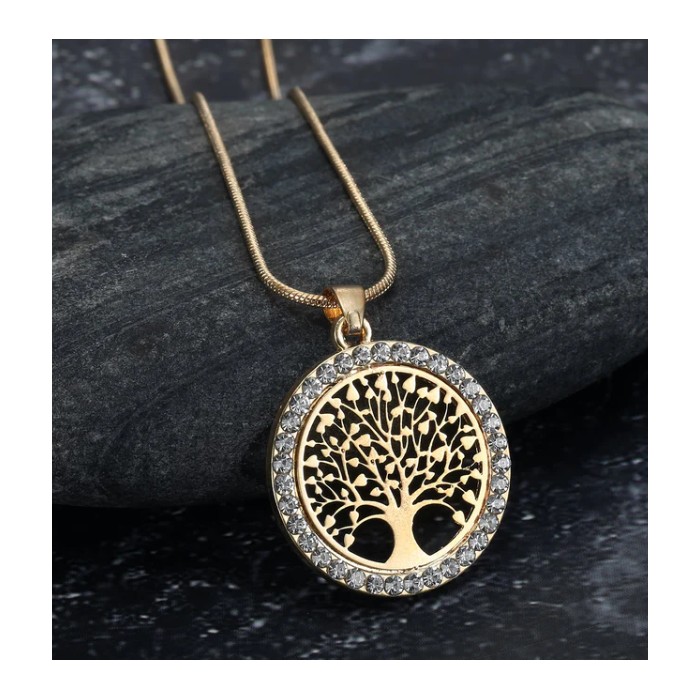 Asgard Crafted Celtic Tree Of Life Ladies Pendant With Cubic Zirconia
