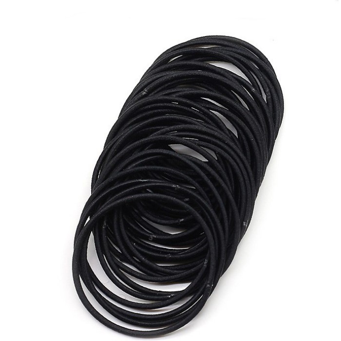 Black Elastic Hair Bands Ponytail Holder Head Rope Ties Hats Hair Styling Kids Girl Accessories Scrunchie