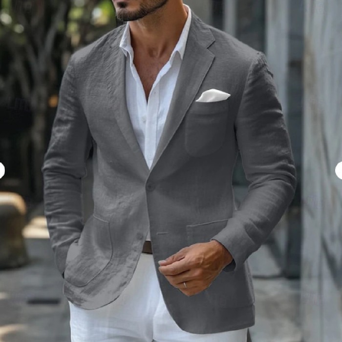 Business Casual Printing Fashionable Jacket Men
