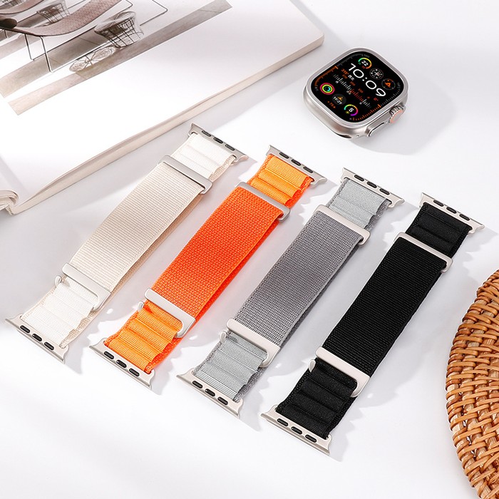 C Buckle Two Sections Mountain Change Loop Nylon Watchband