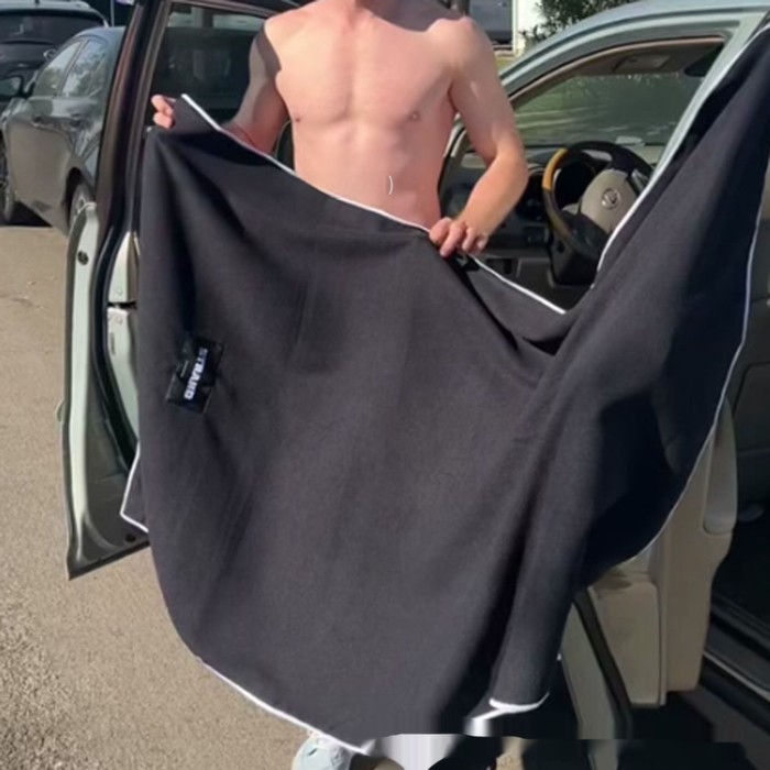 Car Magnetic Bath Towel Outdoor Bath Beach