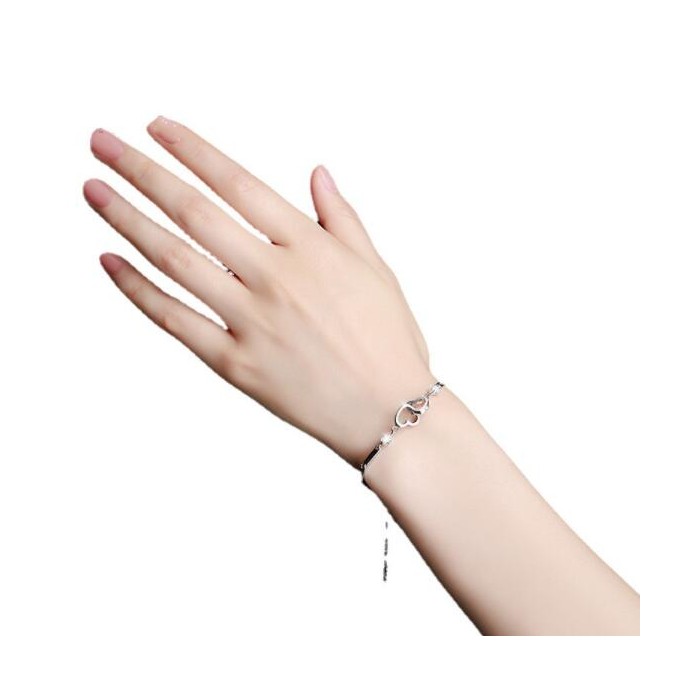 Charms 925 Sterling Silver Bracelets Bangles For Women