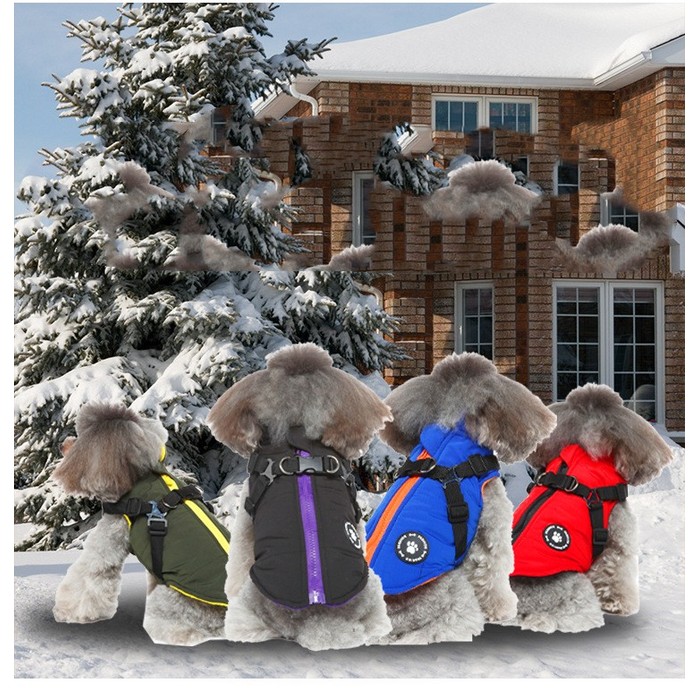 Chest Strap Jacket Cotton-padded Coat