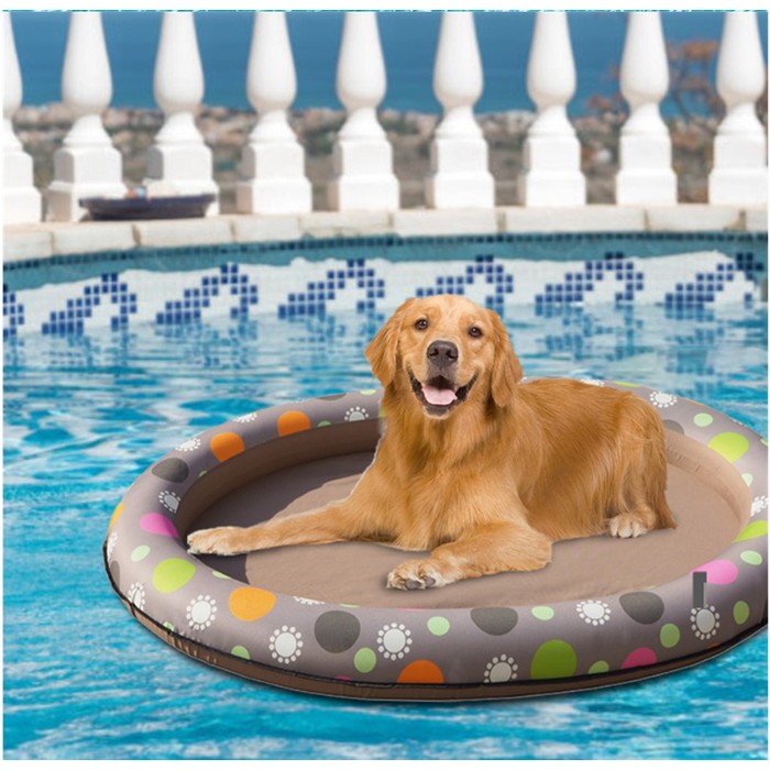 Dog Swimming Pool Inflatable Hammock Pets Pool Floating Bed Spring Summer Swimming Ring