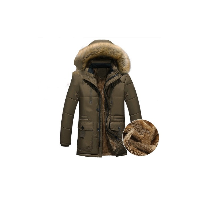 Down Parka Men Winter Jacket Hooded Down Coat