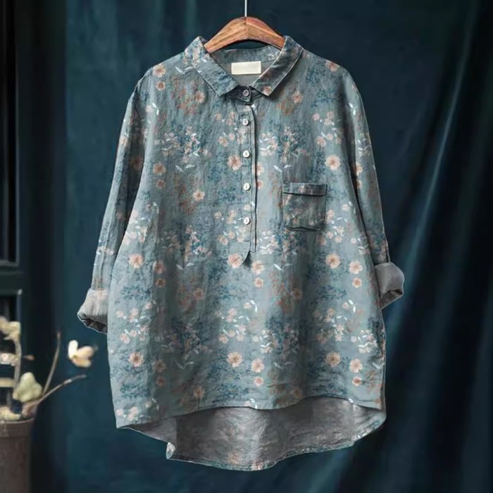 European And American Cardigan Style Women's Shirt