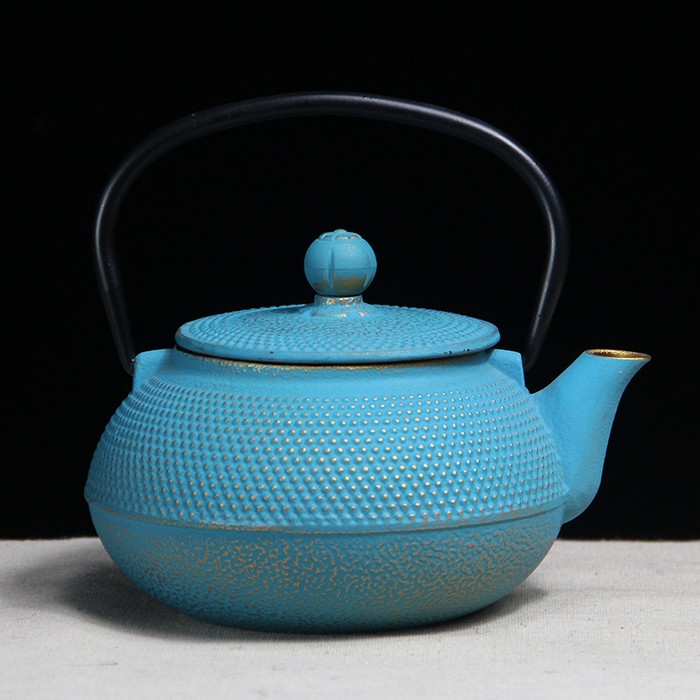 European And American Style Pink Blue Iron Pot