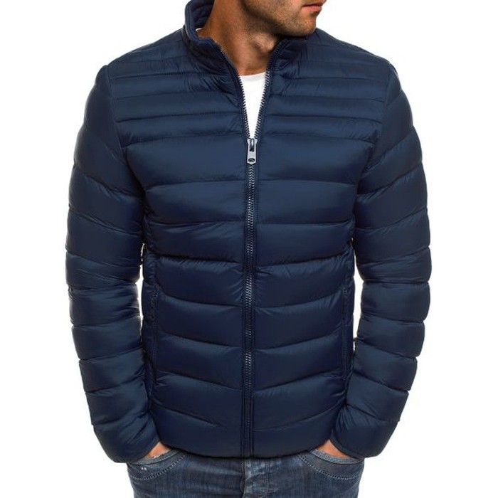 Fashion Men's Solid Color Simple Cotton Coat