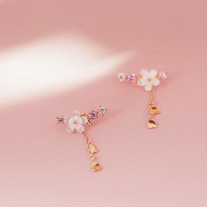 Flower Earrings, And Super Fairy Design, Exquisite Pendant, Long Temperament Earrings